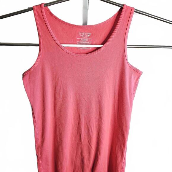 Time and Tru Coral Punch Tank Top XXXL - Picture 3 of 4